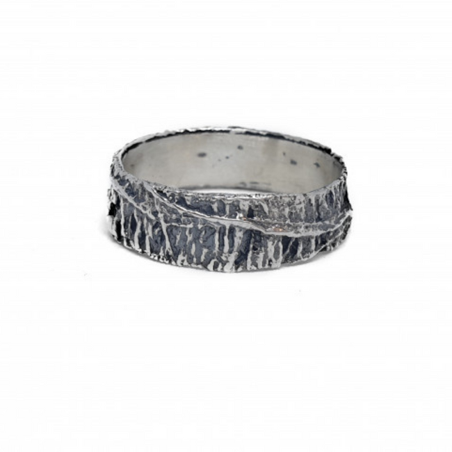 Серебряное обручальное кольцо Empiriya (Эмпирия) с чернением фактурное 1154/EJ размер 17