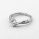 Срібний перстень доріжка Кружечок з білими фіанітами K111714, 15,5 розмір