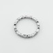 Серебряное кольцо-дорожка Сердечки с фианитами 3101932, 16 размер