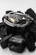 Авторский серебряный незамкнутый браслет "EJ Nevermind" (Не придавай значения) жесткий с чернением, Арт. 4041/EJ
