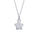 Кулон Звезда малая с фианитом Сваровски(8х8) из серебра 925 Арт. 5586uukc-1