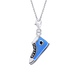 Срібний кулон-карабін Кед Блакитний з емаллю (8х16) Арт. 5544uuk4-1