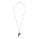 Серебряный кулон-карабин Кед Голубой с эмалью (8х16) Арт. 5544uuk4-1