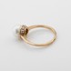 Золотое кольцо Шарик с жемчугом и фианитами 11711, 17 размер