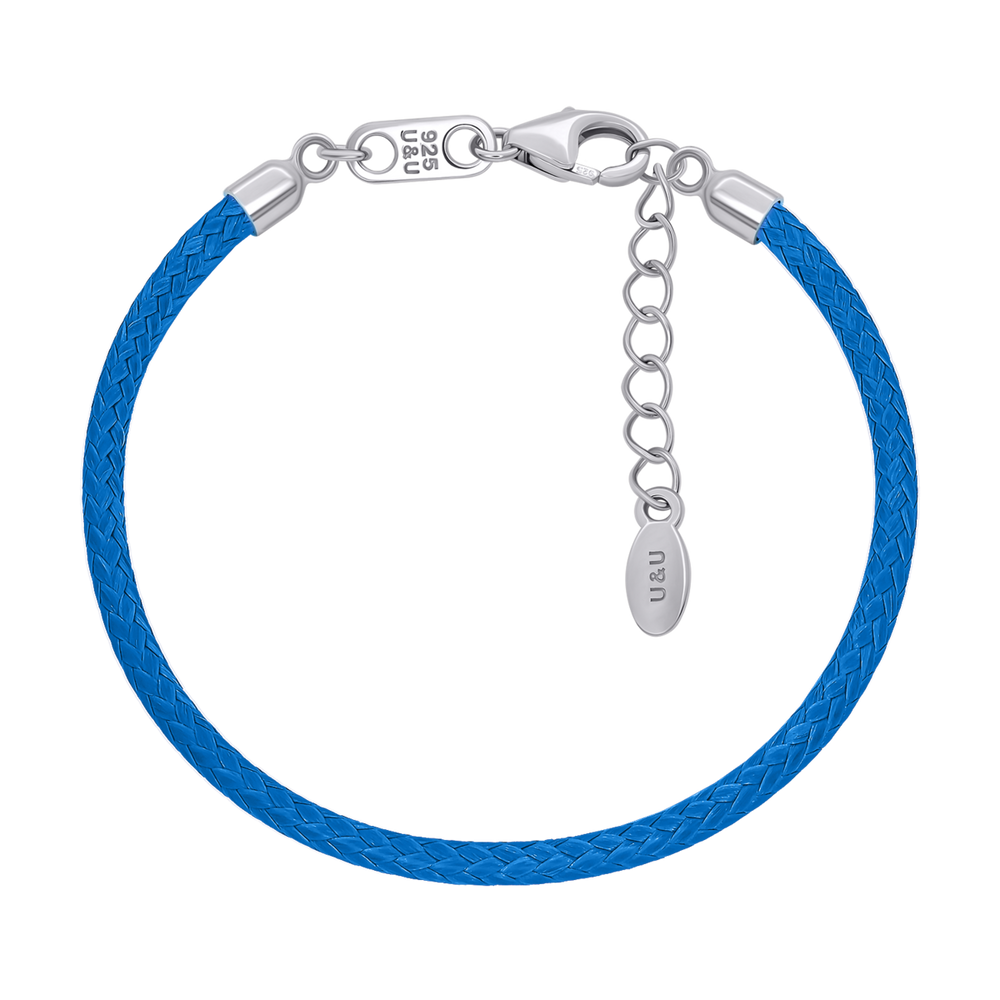 Детский браслет с серебряной застежкой синий (Близнецы) синий 4695759006121312, Синий, Синий, UmaUmi Zodiac