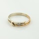 Золотое кольцо с фианитом k111845, 17,5 размер