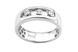 Срібний перстень з білими фіанітами СК11049, 17,5 розмір, 17-5, Білий