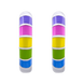 Детские серебряные сережки-колечки Huggie радуга цветные с эмалью 2105698016080501, Разноцветный, UmaUmi Transformers