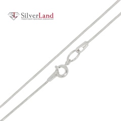 Серебряная цепочка Снейк 42 см. толщина 1 мм родированная Арт. с53002