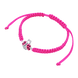 Дитячий браслет плетений Сонечко блискуче з рожевою емаллю та фіанітами рожевий 4195835026110415, Рожевий, Рожевий, UmaUmi Fly