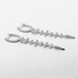 Срібні сережки-підвіски Стрілки з білими фіанітами c121694, Білий