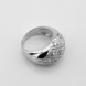 Серебряный перстень с белыми фианитами (женский) 11449-4, 16 размер
