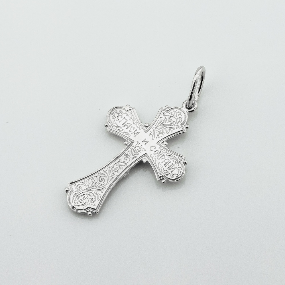 Серебряный крестик с распятием p131012-0992