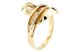 Золотое кольцо с белыми фианитами женское КК11348, 18,5 размер, 18-5, Белый