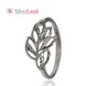 Видео серебряного кольца с растительным узором Арт. 910543