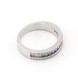 Серебряное кольцо Дорожка с цветными фианитами K11876, 17,5 размер