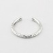 Серебряное открытое кольцо граненое K11853, 16 размер