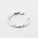 Серебряное открытое кольцо граненое K11853, 16 размер