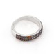 Срібний перстень з різнокольоровими фіанітами розсипом K11877, 16,5 розмір
