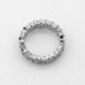 Серебряное кольцо-дорожка фигурная Палочки с белыми фианитами K111760, 16 размер