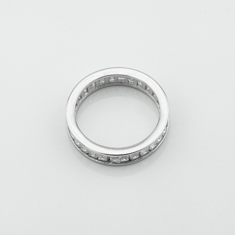 Серебряное кольцо-дорожка с фианитами 3101927, 16 размер