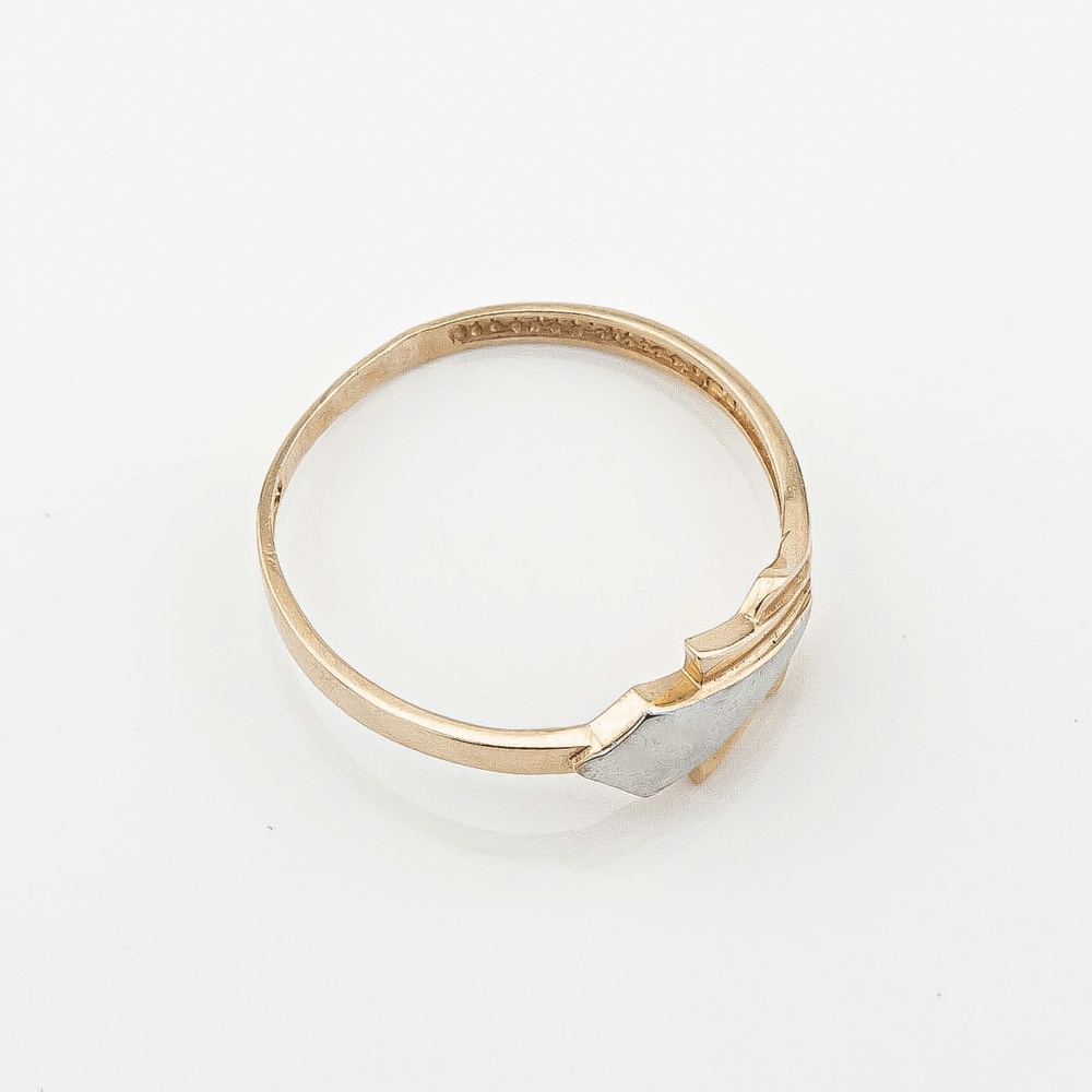 Золотое кольцо без камней k111857, 17,5 размер