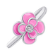 Дитяча каблучка Піон з рожевою емаллю та фіанітом 1195546006111701, Рожевий, UmaUmi Flowers
