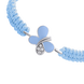 Дитячий браслет плетінь блакитний Метелик блискуча з емаллю 4195715006040404, Блакитний, UmaUmi Fly