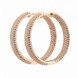 Золоті сережки-кільця з фіанітами C121205