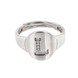 Серебряное кольцо с буквой "L" c белыми фианитами K11580, 17,5 размер, 17-5, Белый