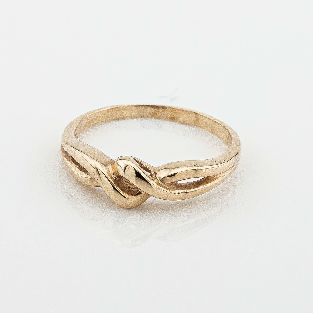 Золотое кольцо без вставок 10922-1, 16 размер