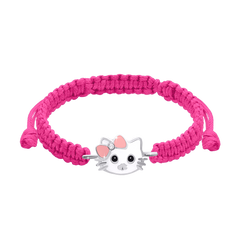Браслет плетений розовый Кити-котик розовый с эмалью (детский) 4195707006110411, Розовый