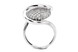 Женское кольцо из белого золота 585 с белыми фианитами КК11367, 16 размер, 16, Белый