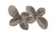 Серебряное кольцо с фианитами Темные цветы СК11034, 16,5 размер, 16-5, Черный