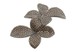 Срібний перстень з фіанітамі Темні квіти СК11034, 16,5 розмір, 16-5, Чорний