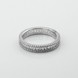 Серебряное кольцо-дорожка с фианитами 3101937, 17 размер