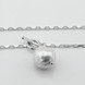 Срібне кольє з перлами 3400815, 50 розмір