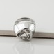 Срібна каблучка перстень з димчастим кварцом 3101923-4sq, 16 розмір