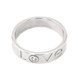 Серебряное кольцо "LOVE" (Лав) с фианитом K11613, 17,5 размер