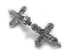 Срібний Хрест 14 Мощевик з чорнінням функціональний (відкривається на магніті) 2042-IDE