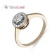 Видео кольцо из красного золота с бриллиантами "Цветок" Арт. 710077
