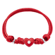 Дитячий браслет на шнурку Серденько з червоною емаллю та фіанітом червоний 4195824056070407, Червоний, Червоний, UmaUmi Symbols