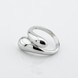 Серебряное кольцо Спираль гладкая 3101966, 16 размер