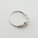 Серебряное кольцо с фианитами с золотыми накладками к723ф, 17,5 размер