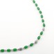 Срібне кольє-намиста з зеленими фіанітами KO14352, 45 розмір