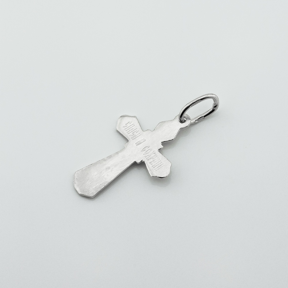Срібний хрестик із розп'яттям (Врятуй і Збережи) p131011-0402