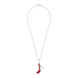 Кулон Туфелька Swarovski с красной эмалью из серебра (16х19) Арт. 5570uuk2-1