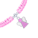 Браслет плетений Янголятко з рожевою та білою емаллю 4195781006110411