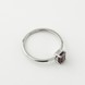 Серебряное кольцо Октагон с гранатом 1101122-4gr, 16,5 размер