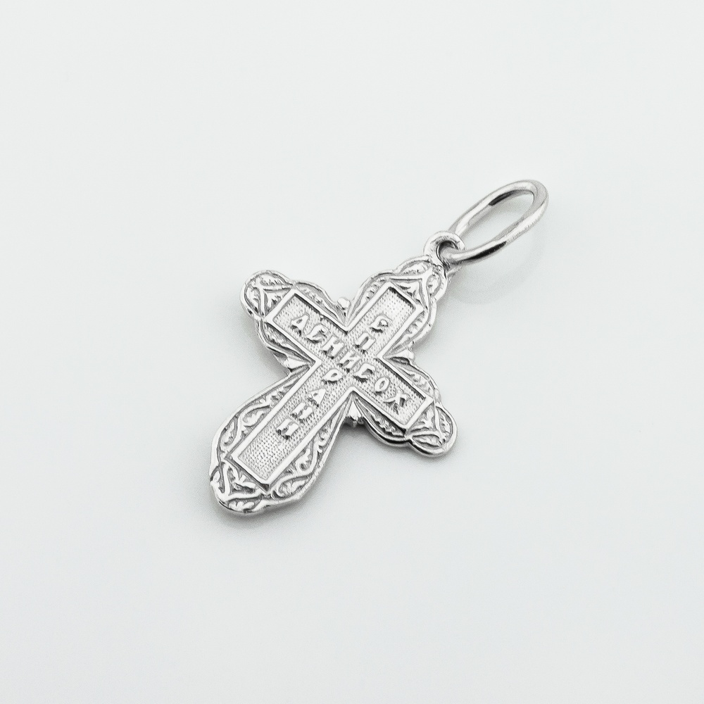 Срібний хрестик із розп'яттям p131005-1212